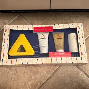 RARE vintage LIZ CLAIBORNE 60ML EDT SPRAY/ BODY LOTION/ BODY SCRUB/ BODY TALC